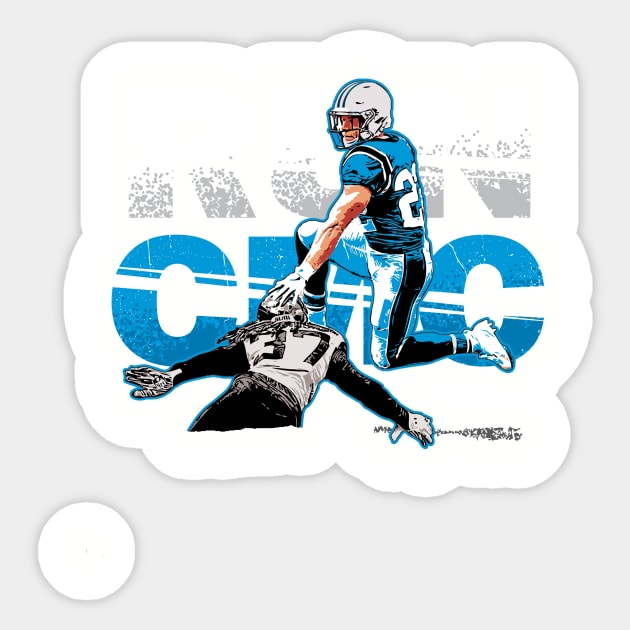 Christian McCaffery run CMC tee t-shirt Sticker by goderslim